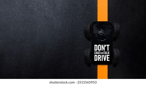 Don’t Chat and Drive - Road Safety Awareness - Powered by Shutterstock