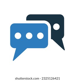 Chat Text Icon. Fully editable vector EPS use for printed materials and infographics, web or any kind of design project.