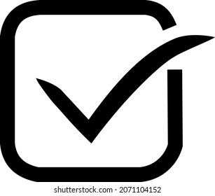 Check List Confirmation Icon Various Style Stock Illustration 