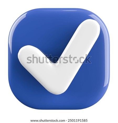Check Mark Icon 3D Render