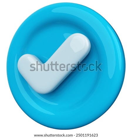 Check Mark Icon 3D Render