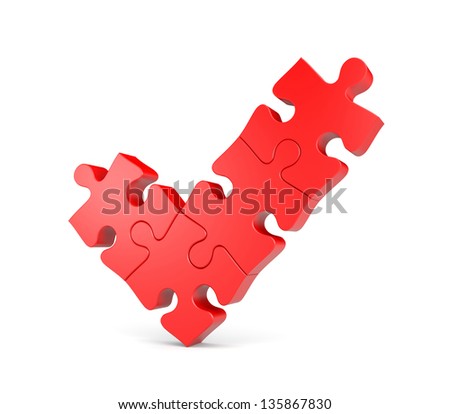 Check mark from puzzles