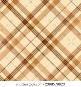 Check Plaid Seamless Pattern, Lumberjack Vector Pixel in Green, Camel (Mellow), Simple Tartan Background Graphic with Herringbone Line Grid.