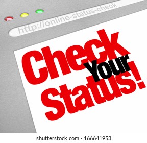 Check Your Status Words Website Online Update