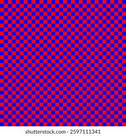 Checkboard Pattern with red and blue colors  in gird 32x32 and 1024 small squares in total
