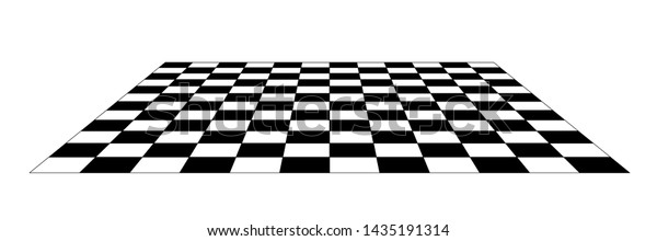 Checkerboard Floor Tile Perspective Grid Black Stock Illustration ...