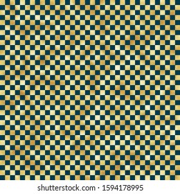Checkerboard Seamless Pattern - Foil repeating pattern design on lightly textured background