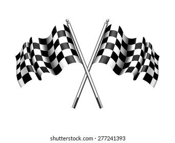 Checkered, Chequered Flags Motor Racing - Raster Version - Powered by Shutterstock