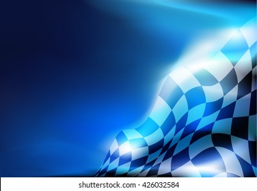 Checkered Flag Background Race Flag Design