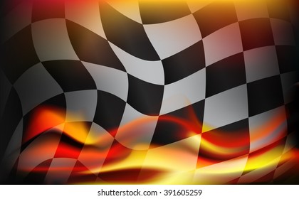 Checkered Flag Flame Images Stock Photos Vectors Shutterstock