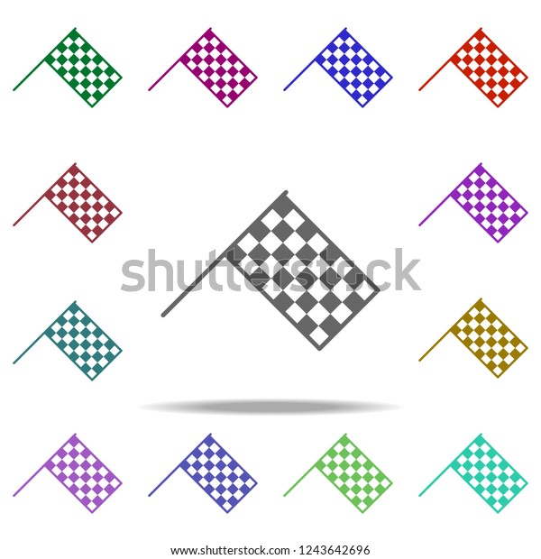 checkered flag icon. Elements of auto workshop\
in multi color style icons. Simple icon for websites, web design,\
mobile app, info\
graphics
