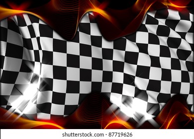 Checkered Flag Race Flag