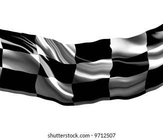 Checkered Flag Waving Wind Stock Illustration 9712507 | Shutterstock