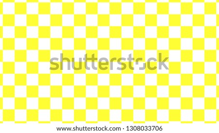 Checkered pattern tile background. White and Yellow