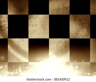 Checkered racing flag