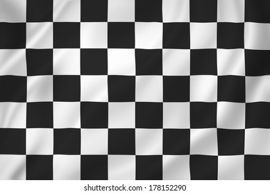 Checkered racing flag background texture.