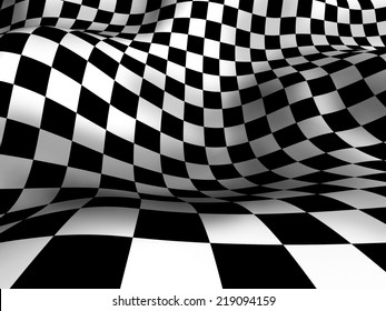 Checkered Texture 3d Background