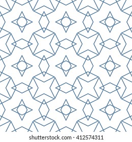 Checkered Tile Pattern Blue White Wallpaper Stock Illustration