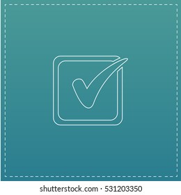 Checklist Button Check Mark Box Sign Stock Illustration 531203350 ...