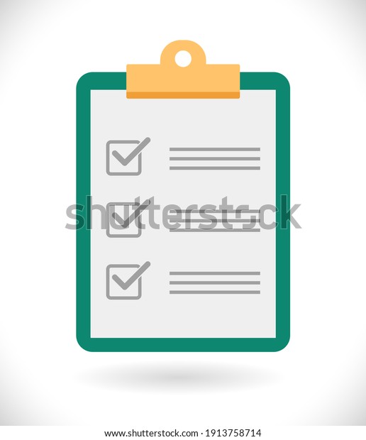checklist office\
concept icon with check\
mark