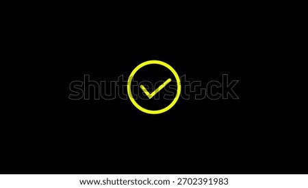 Checkmark background. Yes tick. Correct check mark symbol.
