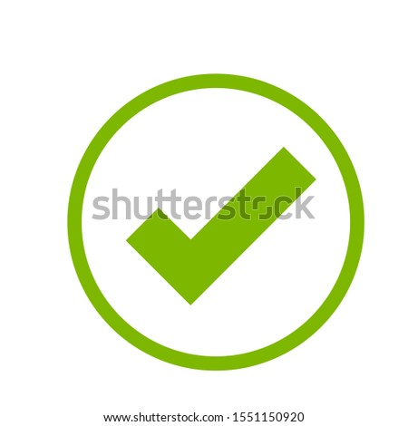 checkmark or confirm circle icon button 