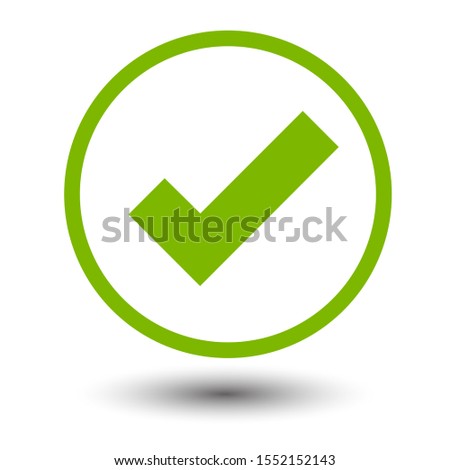 checkmark or confirm circle icon button 