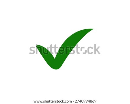 A checkmark icon on a white background symbolizing confirmation and approval