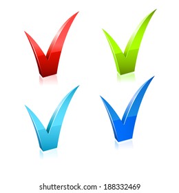 Checkmark Set Raster Copy Stock Illustration 188332469 | Shutterstock