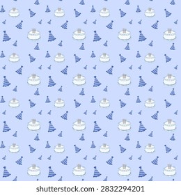 Cheerful repeating pattern featuring
