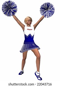 Dancing Cheerleader Modern Cartoon People Characters: เวกเตอร์สต็อก ...