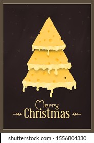 
Cheese Christmas Tree Background For Flyer