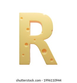 Cheese Font Cheese Food Letter R Stock Illustration 1996110944 ...