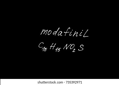 The Chemical Formula Modafinil.