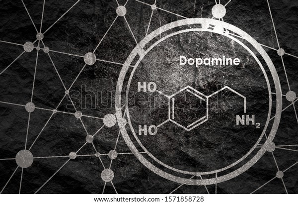 Chemical Molecular Formula Hormone Dopamine Infographics Stock ...