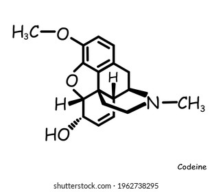 Chemical Structure Icon Template: Codeine