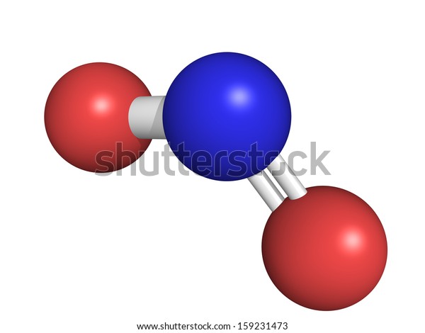 Chemical Structure Nitrogen Dioxide No2 Nox Stock Illustration 159231473