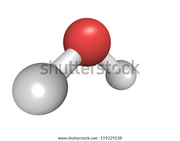 Chemical Structure Water Molecule H2o Stock Illustration 159229238