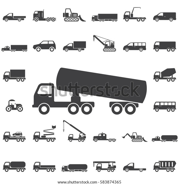 Chemical truck icon. Transport icons universal set\
for web and\
mobile
