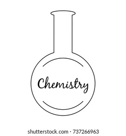 Chemistry Icon Logo Illustration Lab Flask Stock Illustration 737266963 ...