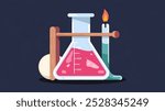 a chemistry test tube vector illustration