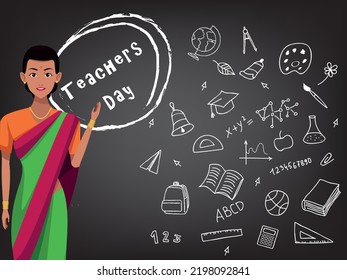 Chennai, Tamil Nadu India - September 05 - 2022: Teachers Day India Poster