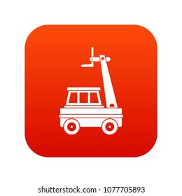 Cherry Picker Icon Digital Red For Any Design Isolated On White Illustration