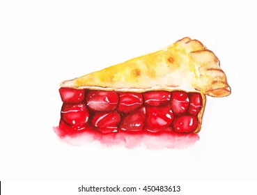 Cherry Pie, Watercolor