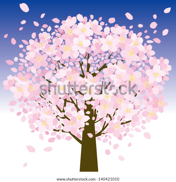 Cherry Tree Stock Illustration 140421010