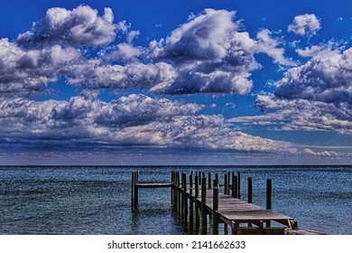 Chesapeake Bay Fishing Pier, Illustration 