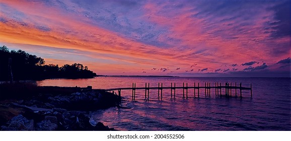 Chesapeake Bay Sunset View, Illustration 