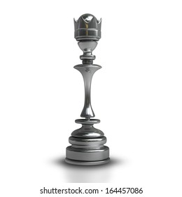 Chess Black Queen Isolated On White Stock Illustration 164457086 ...