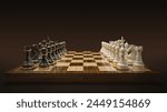Chess board game concept of business ideas and competition and strategy ideas concept