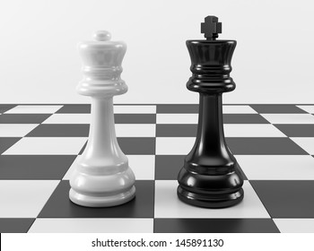 Chess Queen And King 